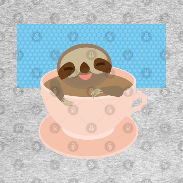sloffee, coffee cup, sloth by EkaterinaP